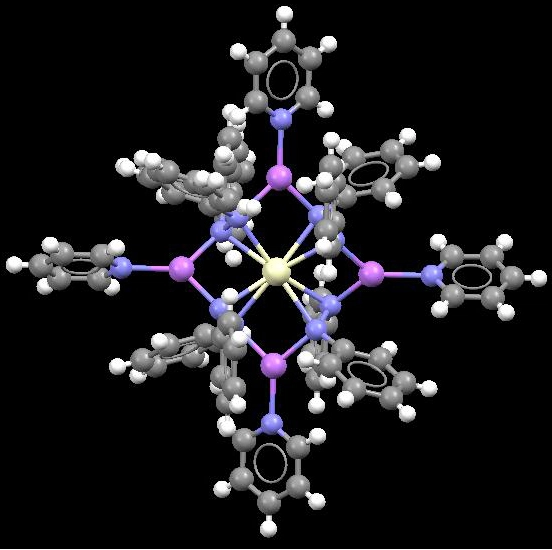 Crystal structure originally published in Levin et al. Chemical Science 2015. Image generated using Mercury CSD 3.7