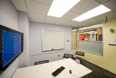Video recording rooms in the Weigle Information Commons