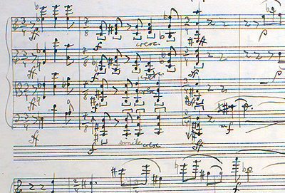 Bartok autograph manuscript 1927