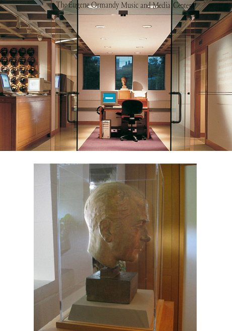 Ormandy Center and bust of Eugene Ormandy