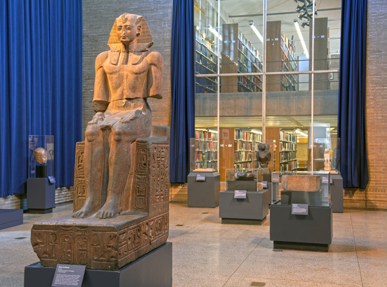 Library seen from Egyptian Gallery