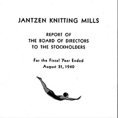 Title page showing the iconic Jantzen diver