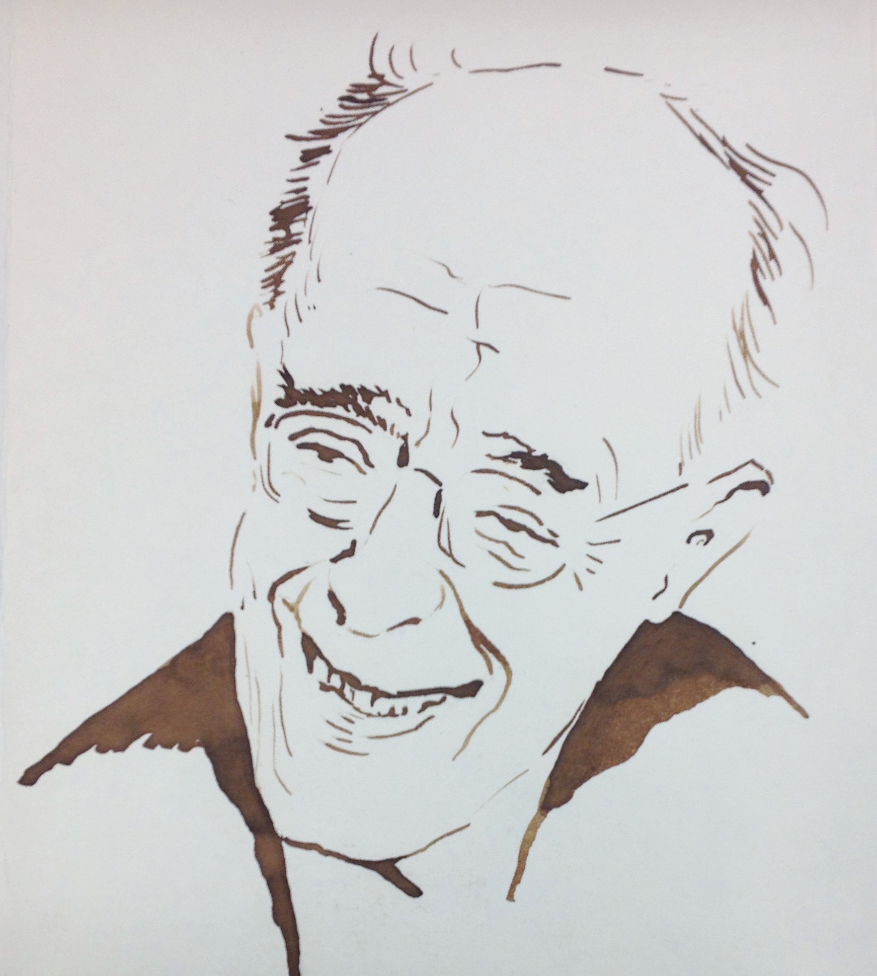 Drawing of Rudolf Serkin, Penn Rare blog post