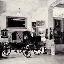 Photograph taken around 1935, when the collection was displayed in the Evans Museum, located in the east half of the Evans Building