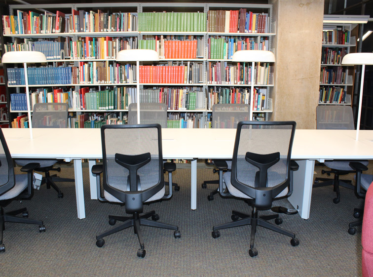 Museum Library open study table