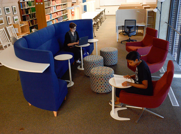 Museum Library open soft seating