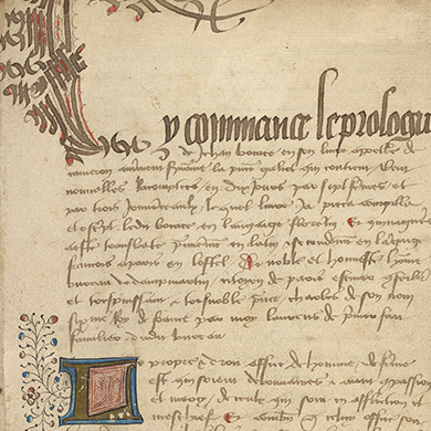 Ms. Codex 910 Decameron, Folio 1r