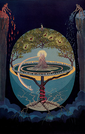 Illustration from Manly P. Hall, An Encyclopedic Outline of Masonic, Hermetic, Cabbalistic and Rosicrucian Symbolical Philosophy (San Francisco, 1928), Kislak Center