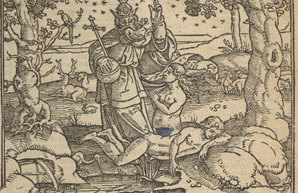 Detail from De bibel inhoudende het Oude ende Nyeuwe Testament, 1560. Evans Bible Collection. Folio BS224 1560.