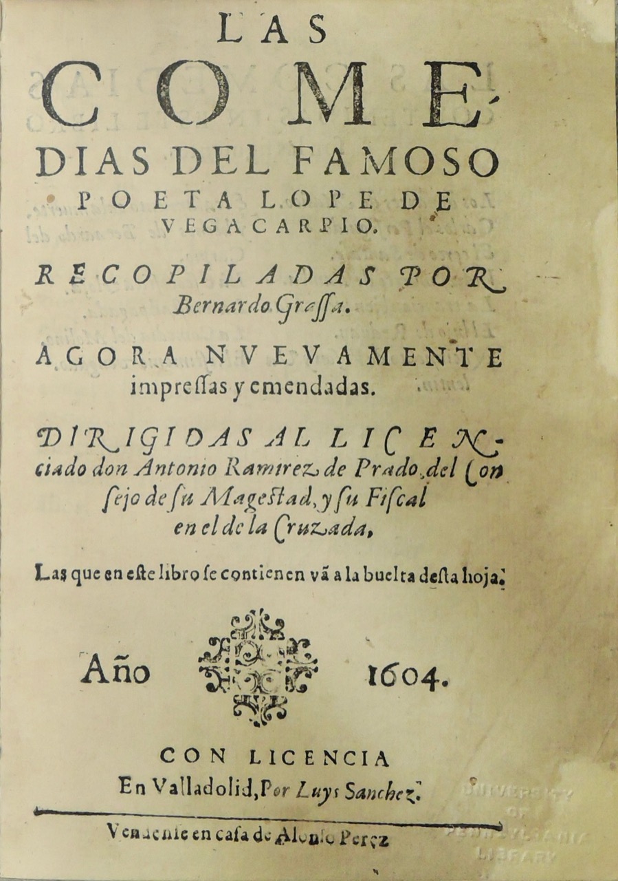 Lope de Vega, Las comedias del famoso poeta Lope de Vega Carpio (Valladolid 1604)