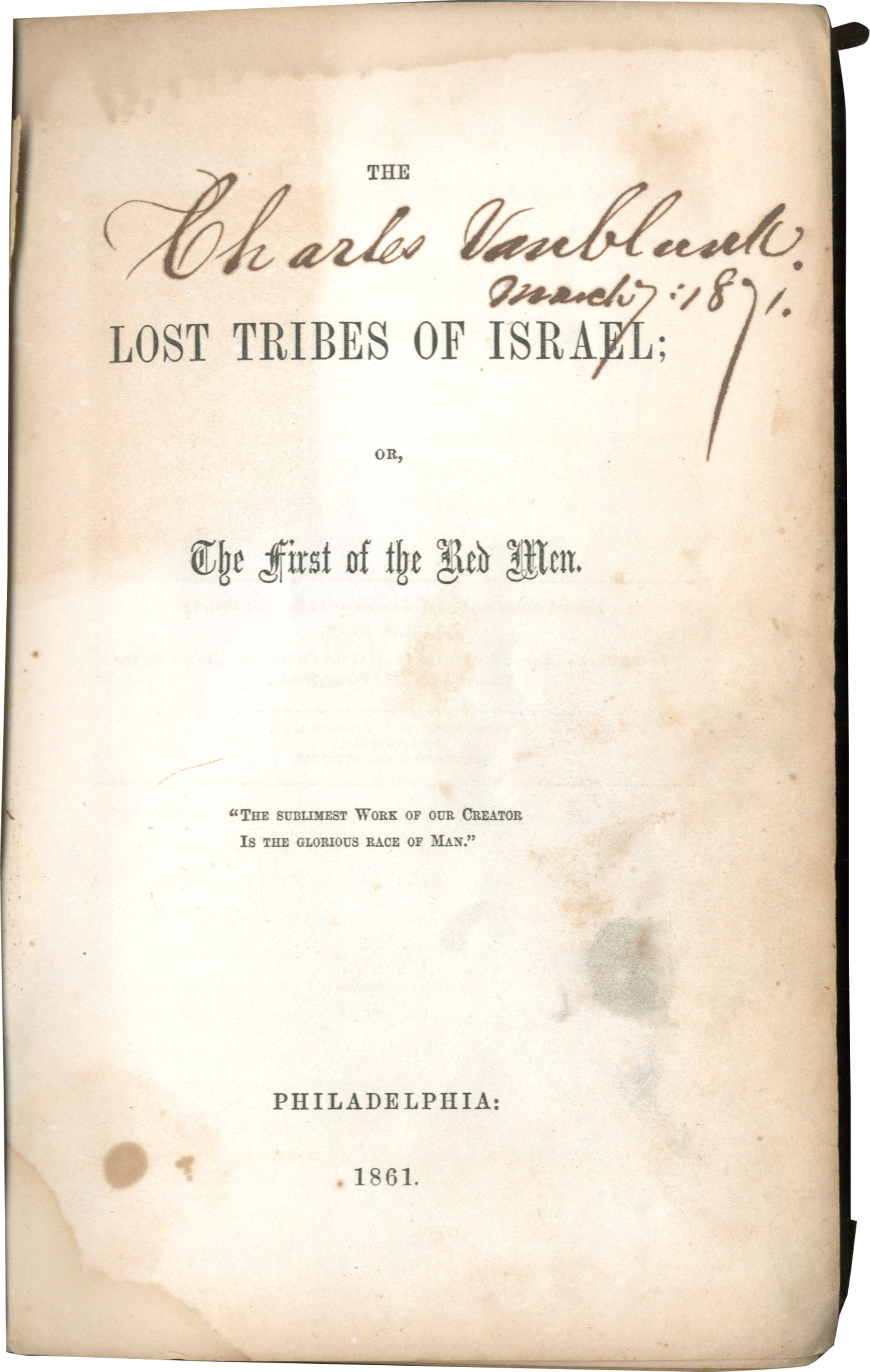 Title page of the 1861 edition