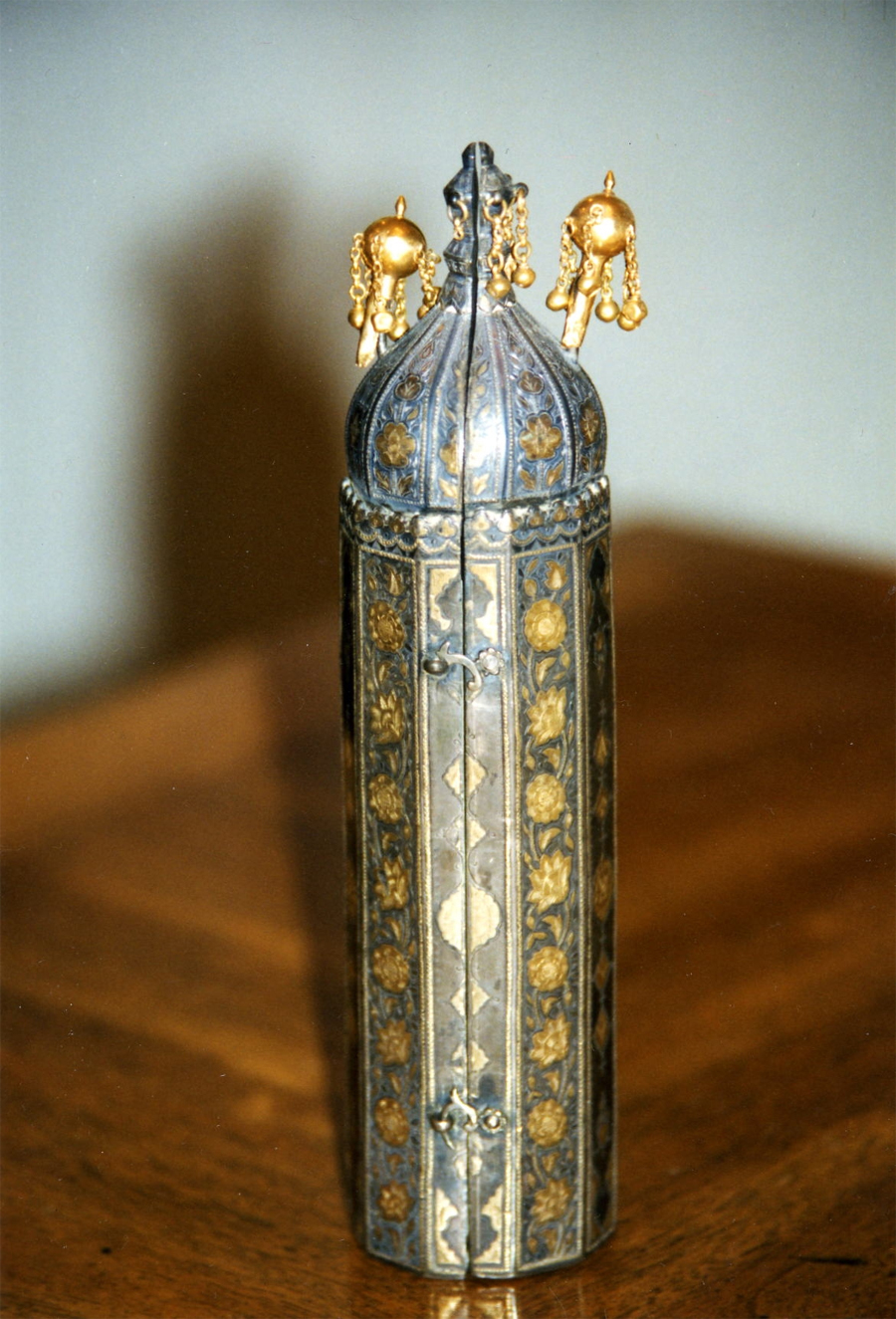 Photograph of the ornate scroll case