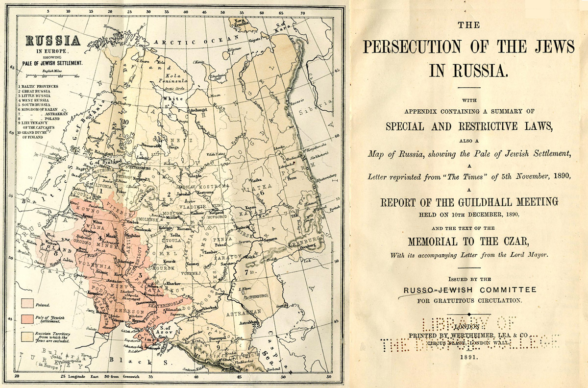 Title page and color-coded map of Russia
