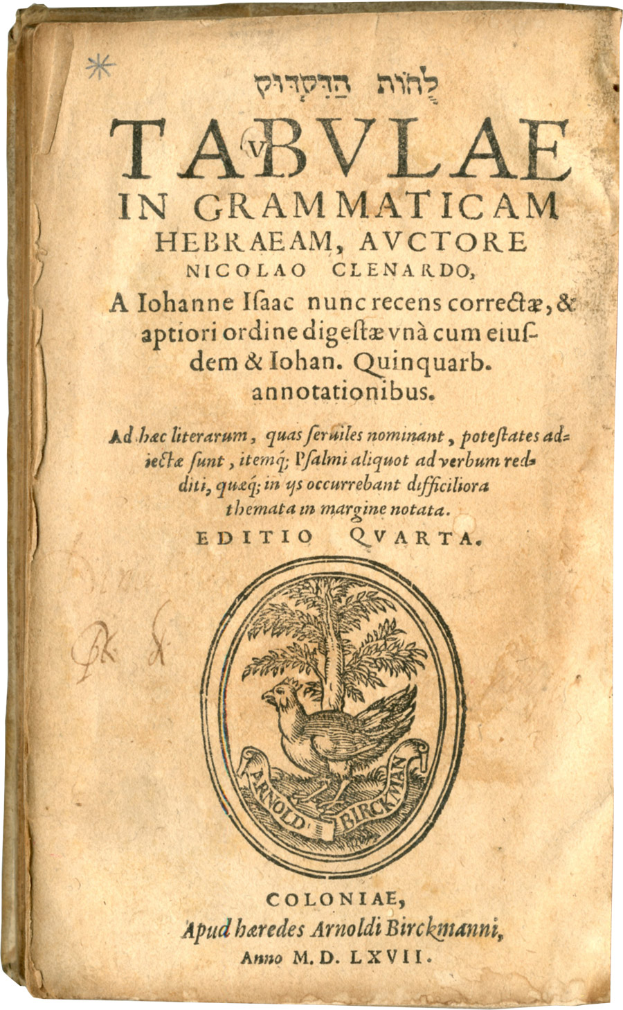 Title page of the fourth edition