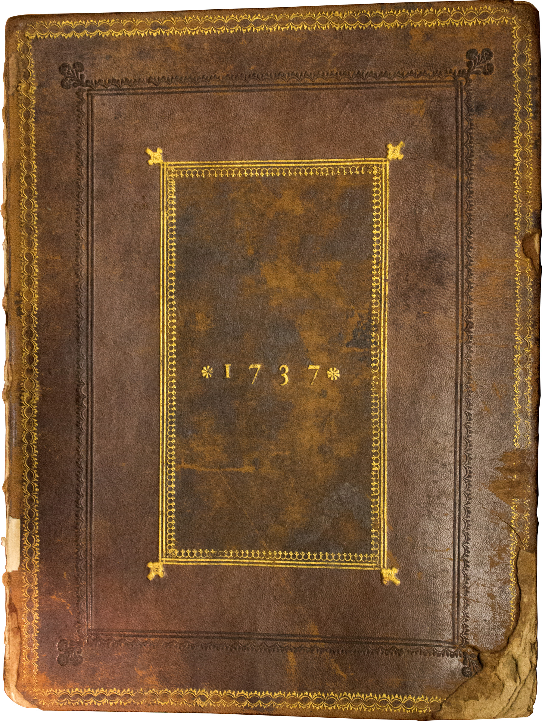 Cover, showing the year 1737