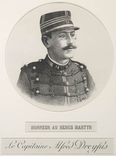 Lithograph of Alfred Dreyfus