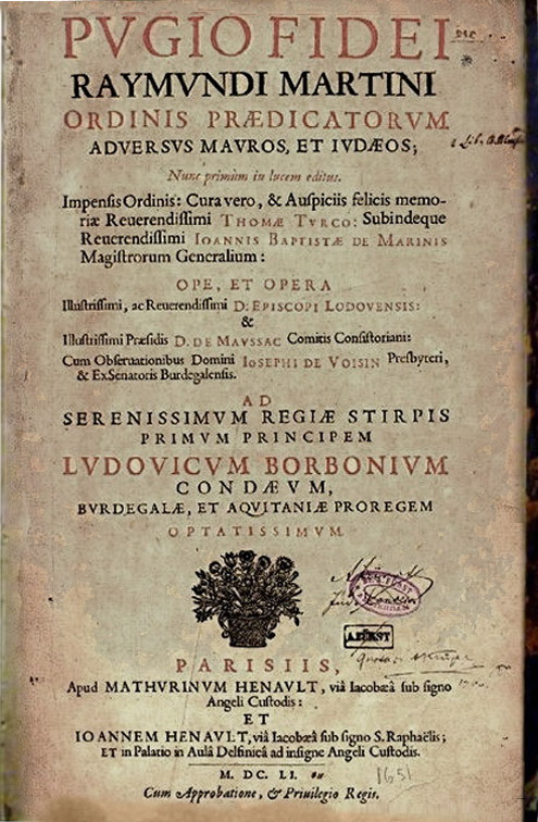Title page of 1651 princeps edition