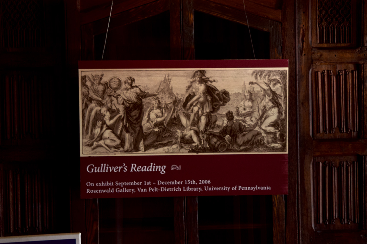 Gulliver's Reading exhibition poster