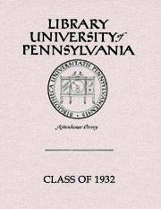 Class of 1932 Book Fund Bookplate