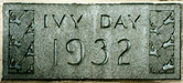 Class of 1932 Ivy Day Plaque
