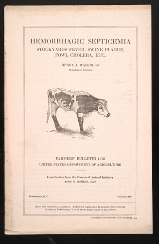Cover of Hemorrhagic Septicemin Stockyard Fever, Swine Plague, Fowl Cholera, etc.