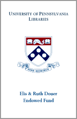 Elis and Ruth Douer Endowed Fund for Judaica Collections Bookplate