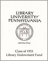 Class of 1953 Fund Bookplate