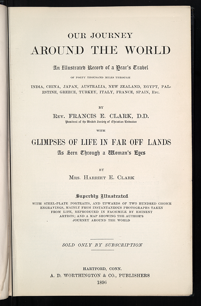 Title page (in facsimile), including the notice that the work is "Sold by Subscription Only"