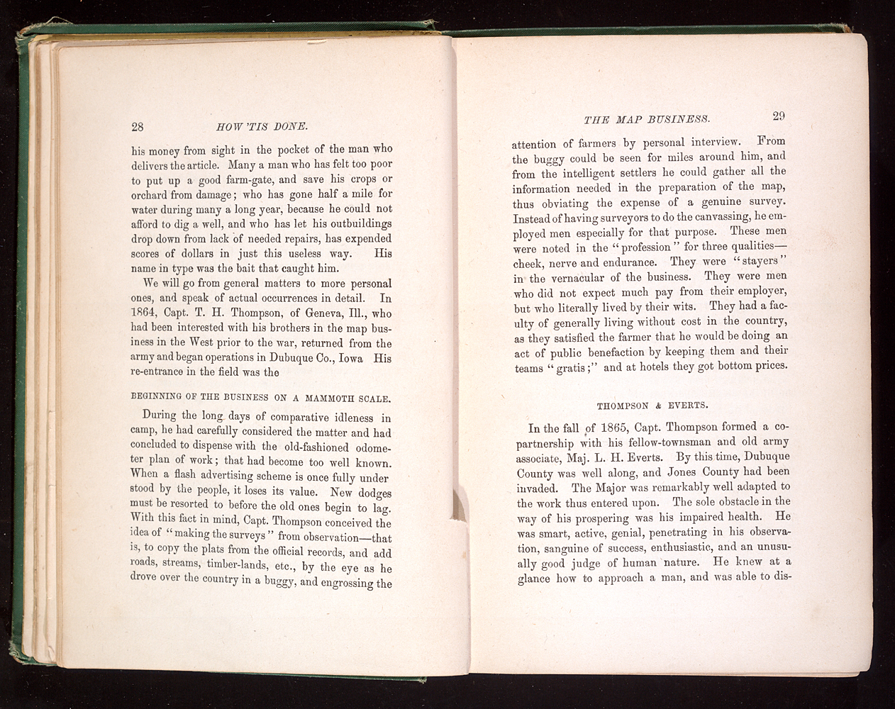 Original Interior Printing of How Tis Done from 1879