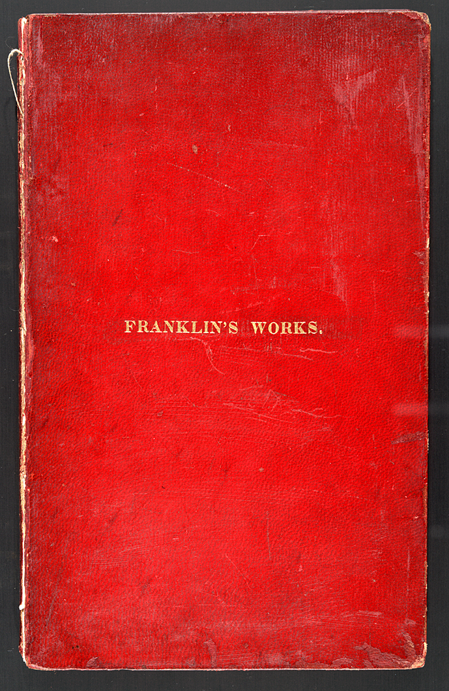 Exterior Cover for The Works of Benjamin Franklin ... with Notes and a Life of the Author by Jared Sparks