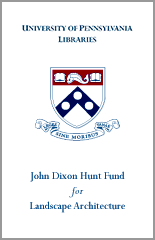 John Dixon Hunt Fund Bookplate