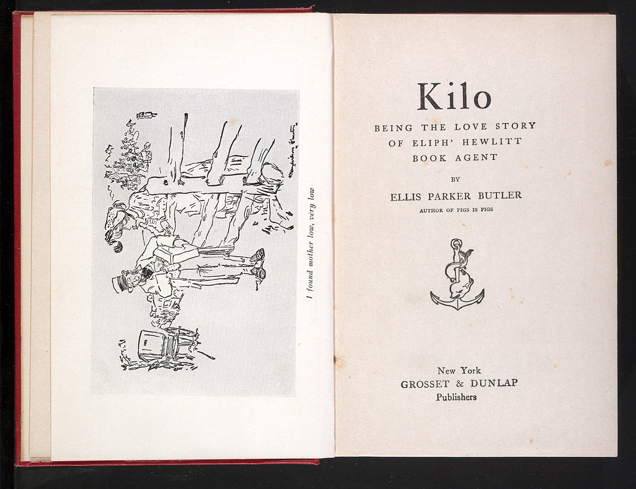 Kilo: Being the Love Story of Eliph' Hewlitt Book Agent interior cover illustration a salesman flirts with a woman by a fence