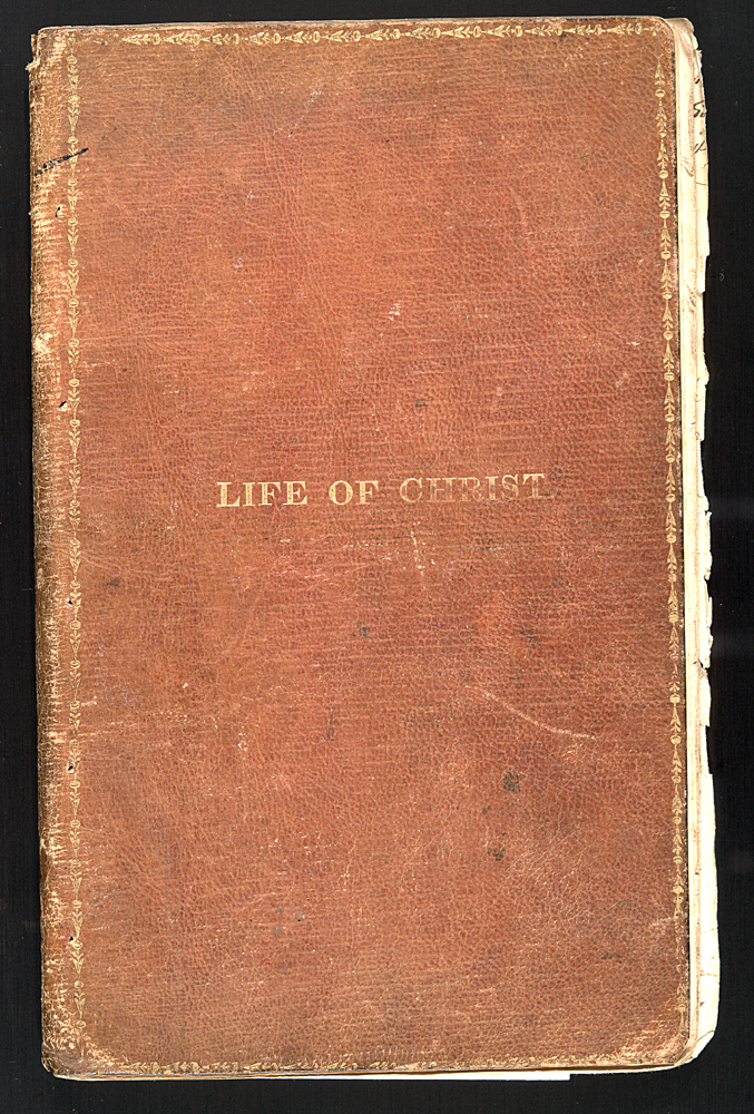 plain brown leather cover of Life of Christ