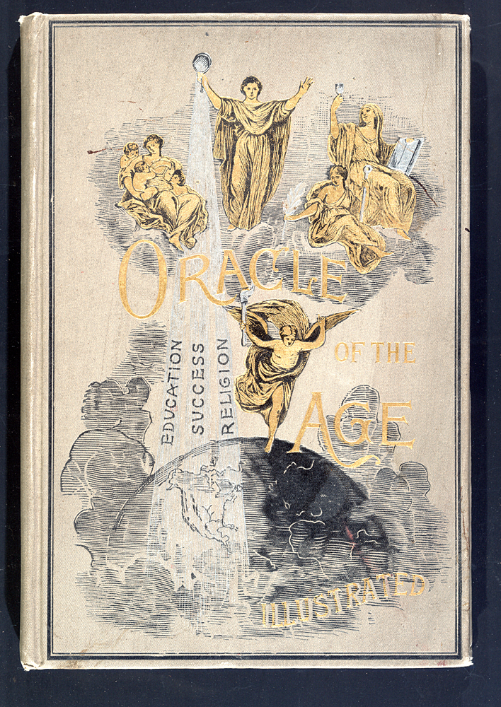 Illustrated Oracle of the Age Depicting Heavenly Figures Descending Upon the Earth bringing Enlightenment to America
