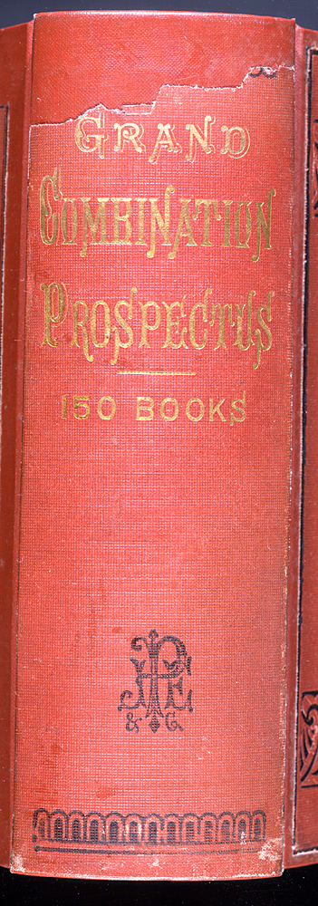 Spine of The Combination Prospectus advertising the entire 150 book line 