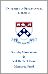 Dorothy Mann Yeakel & Paul Herbert Yeakel Memorial Fund bookplate