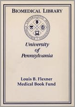 Louis B. Flexner Medical Book Fund Bookplate