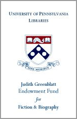 Judith Greenblatt Endowment Fund Bookplate