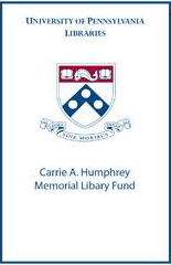 Carrie A. Humphrey Memorial Library Fund Bookplate