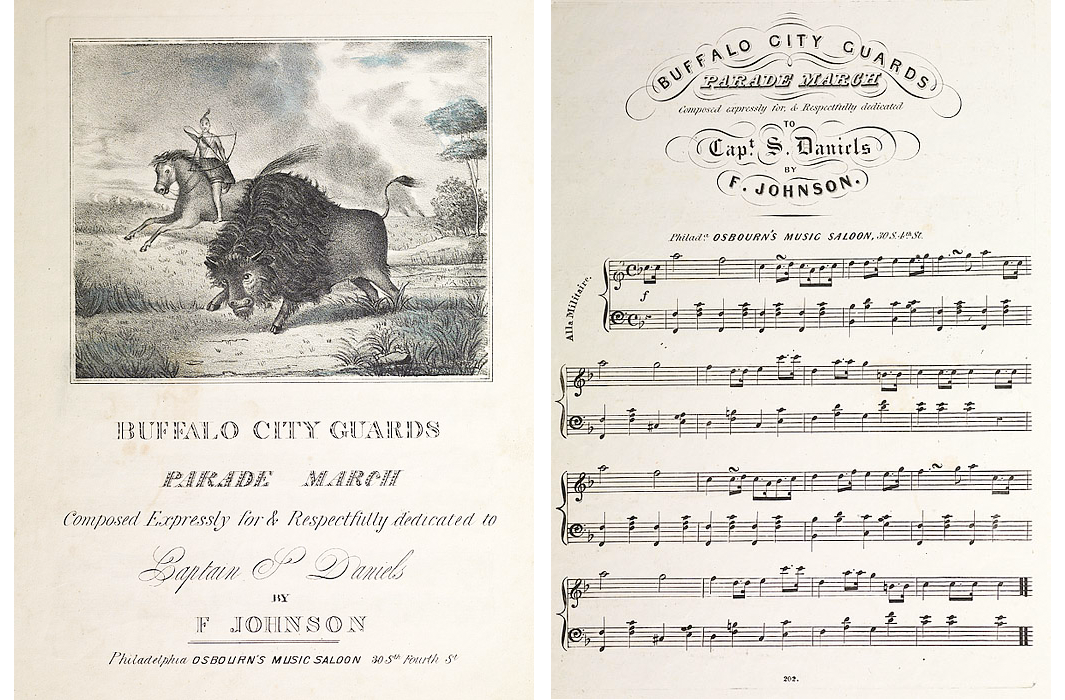 Sheet Music for the "Buffalo City Guards Parade March."