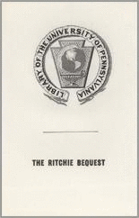 Craig D. Ritchie Fund Bookplate