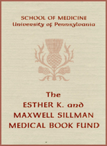 Esther K. and Maxwell Sillman Fund bookplate