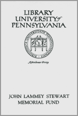 John Lammey Stewart Memorial Library Fund Bookplate