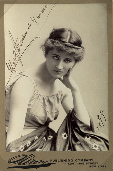 signed and dated black and white Photograph of Mary Anderson