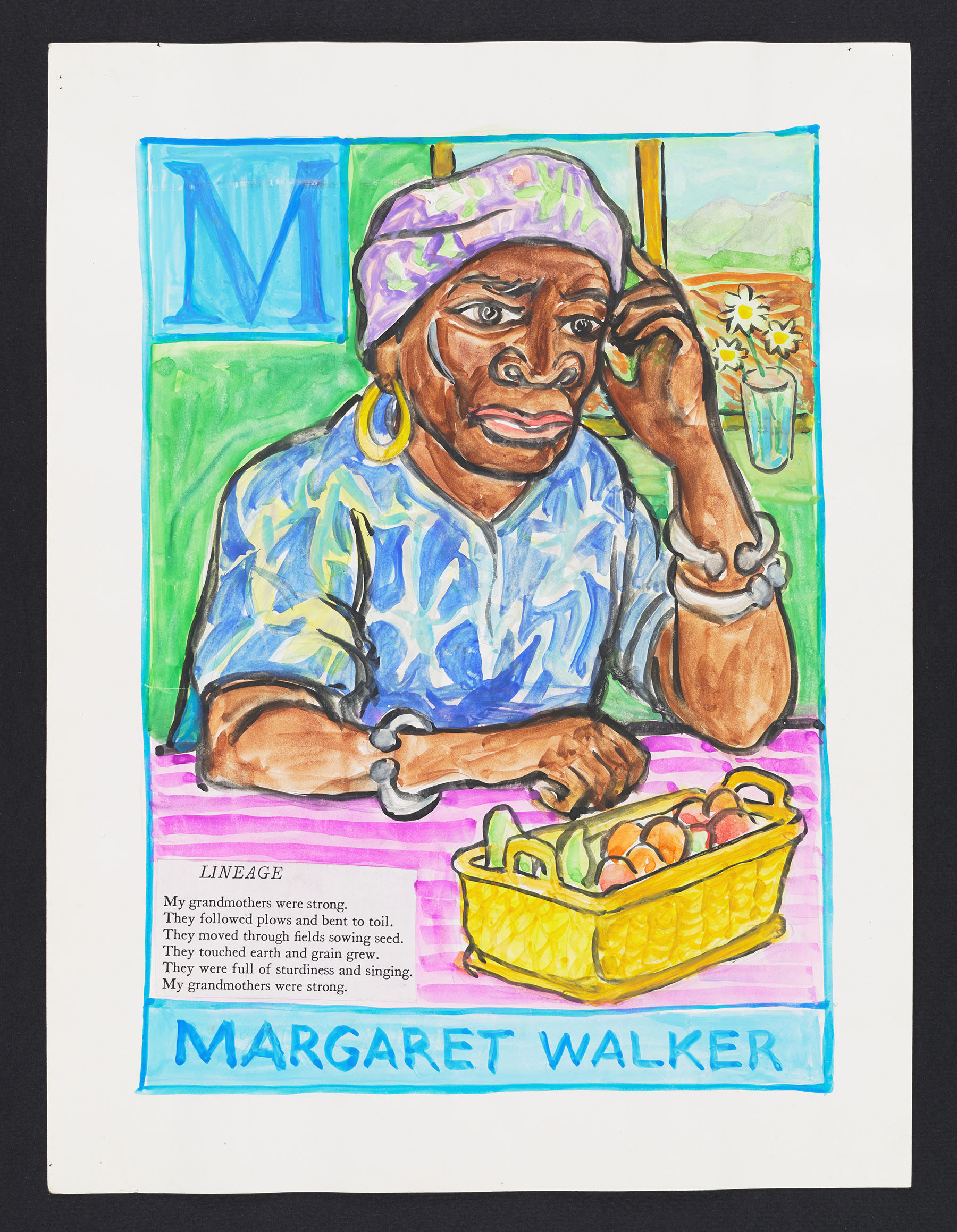 Letter M: poetry by Margaret Walker, by Ashley Bryan