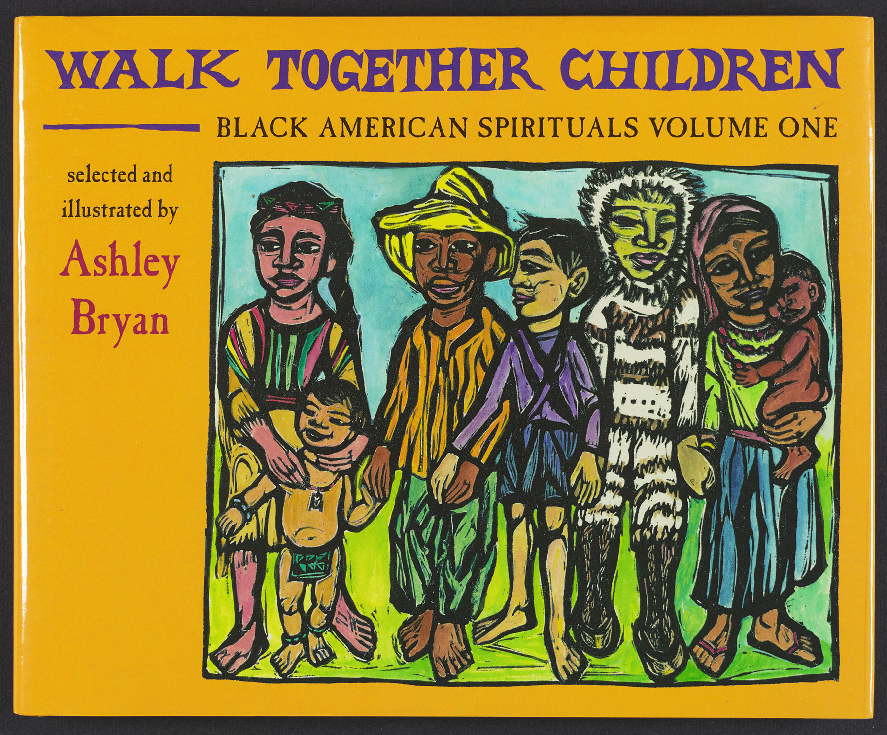 Front cover, Walk Together Children, by Ashley Bryan