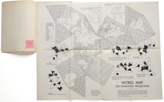 Foldout from Buckminster Fuller's Fluid Geography