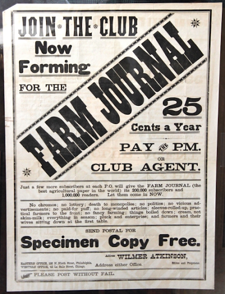 Farm Journal [advertising broadside] (1877)