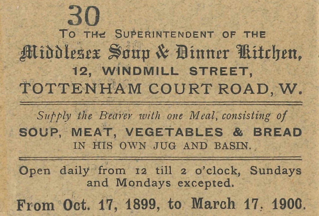 Middlesex Soup & Dinner Kitchen, 1899