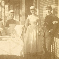 two nurses and a Union soldier